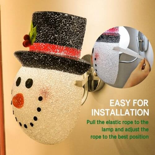 Christmas snowman head lampshade door hanging snowman wall lamp hanging street lampshade corridor lampshade