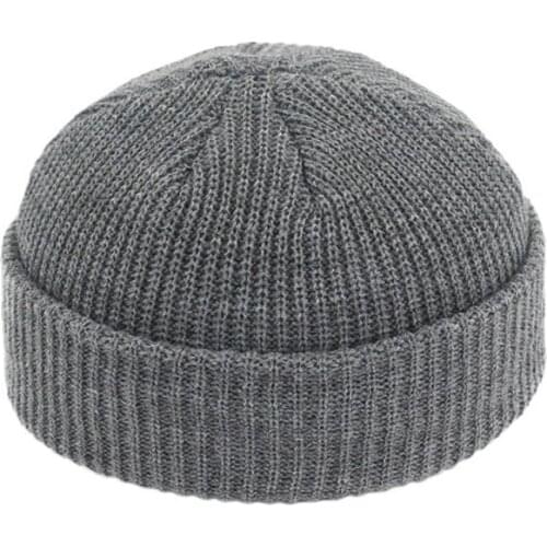 Knitted Hat Hip Hop Capless Cap Skullcap Street Knitted Hat Women And Man Unisex Casual Solid Portable Pumpkin Melon Cap TG0072