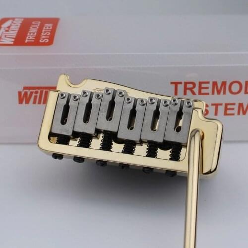 WILKINSON WVP Tremolo Bridge 2 Point Steel Saddle Gold
