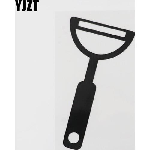 YJZT 8.5CM×14.6CM Peeler Car Sticker Kitchen Supplies Vinyl Decal Black/Silver 13E-0086