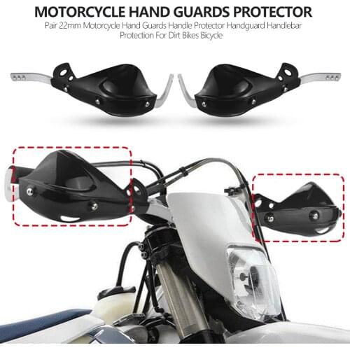 22mm Motorcycle Hand Guards Handle Protector Black White Handguard Handlebar Protection Fit for Enduro Dirt Bike Bicycle Moto