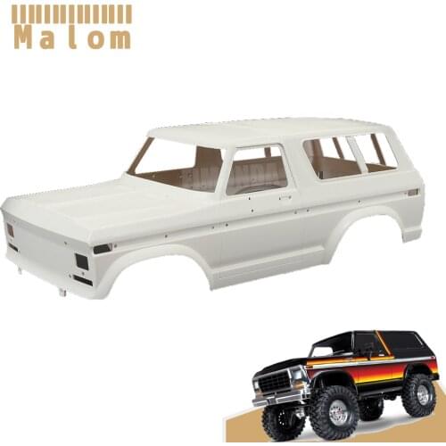 1/10 Unpainted 313mm Wheelbase Scale Ford ABS Hard Body Set & Interior for RC Car TRX4 Bronco SCX10 90046 Redcat GEN8 RGT 86100