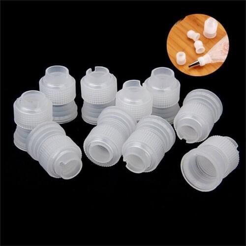 1/ 10pcs Coupler Adaptor Icing Piping Nozzle Bag Set Cake Flower Pastry Tool Set Cake Decorating Tools