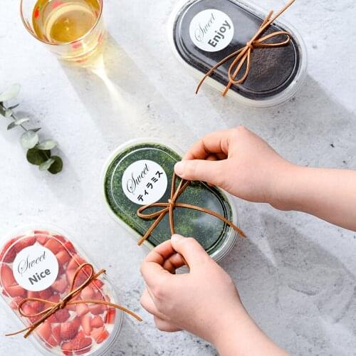 100pcs Net red mousse cake box wedding birthday party favor candy chocolate gift boxes dessert packaging transparent plastic box