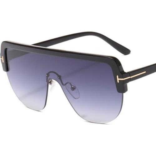 2019 Luxury Fashion Sunglasses For Men And Women Semi Rimless Designer Sun Glasses Classic Stylish Brand Shades