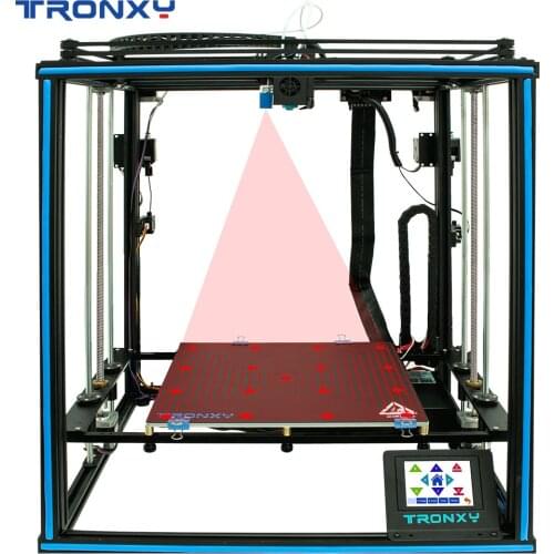 Tronxy X5SA-2E 3D Printer Dual Extruder 2 in 1 out Two Colors Head DIY Kits 330*330mm Auto level Printing Machine impresora 3d