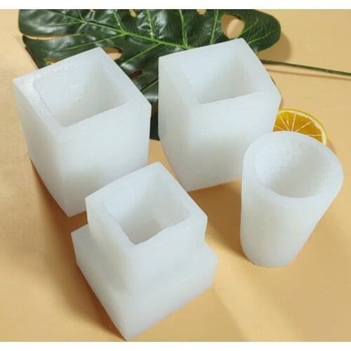 3D Christmas Tree Snow House Candle Mold Silicone Soap Mould Clay Making DIY Cake Chocolate Decorating Baking Tool Make DIY