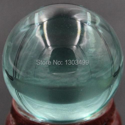 40MM Nice Gemstone Ocean Blue Obsidian Sphere Crystal Ball Chakra Healing Reiki Stone Carving Crafts W/Stand