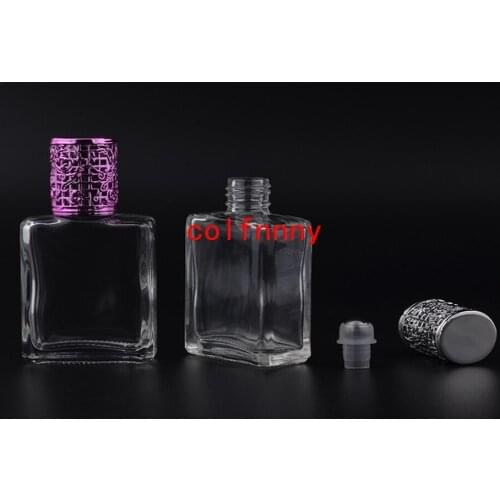 50pcs/lot Fast Shippng 17ML Mini Cute Steel Ball Roll-On Refillable Perfume Bottle &Empty Perfume Case With alloy roll on bottl