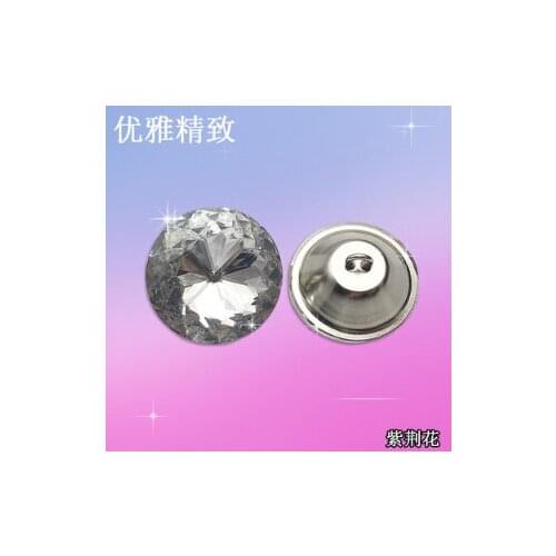 A1 20MM Soft bag crystal button sofa diamond button pull button fixed threading back button flower diamond decorative button