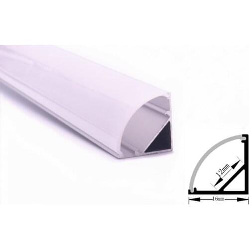 8pcs led aluminum profile for led strip rigid bar 5050 5630 2835 3528 5730 cabinet light channel housing with cover end cap clip