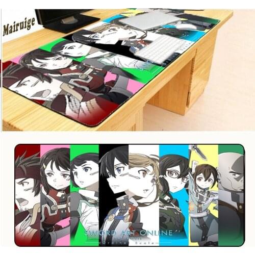 Mairuige Free Shipping Sword Art Online Anime Japan Wall Silicone Pad for Mouse Game Size for 30x60x0.2cm Gaming Mouse Mats