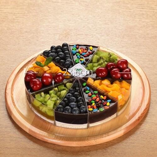 10pcs Mousse Dessert Cup Disposable Plastic Tableware Arc triangle Cup Party Birthday Wedding Favor Dessert Pudding Jelly Cups