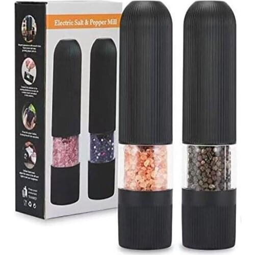Electric Salt And Pepper Grinder, One Handed Operation Pepper And Salt Mill,Battery Powered Grinding Pepper
