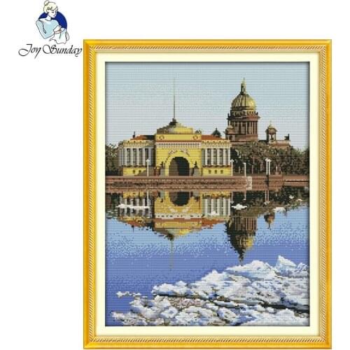 Joy Sunday St. Petersburg handmade crafts Counted Chinese Cross Stitch Kits printed Cross-stitch set Embroidery Needlework