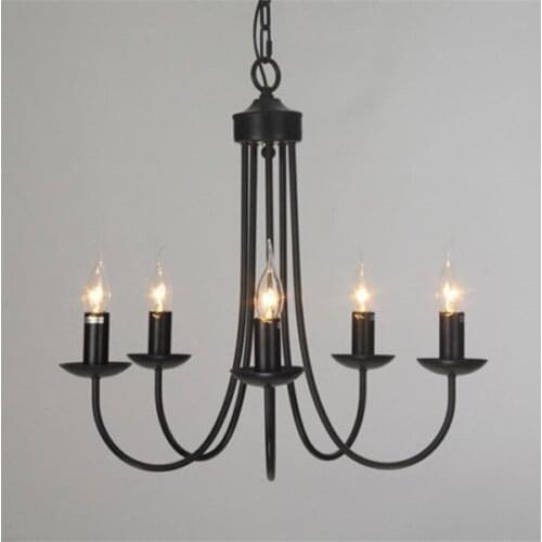 Chandelier Classical LED All Copper Led Lamp Hotel Cloth Suspension Light 3 6 8 Heads For Living Room Study Chandelier Lamp B195