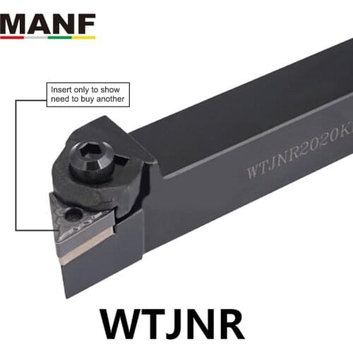 MANF WTJNR-2525M16 turning tool holder 20mm External Carbide Insert Turning Tool Holders CNC Lathe Toolholder Cutting Bar