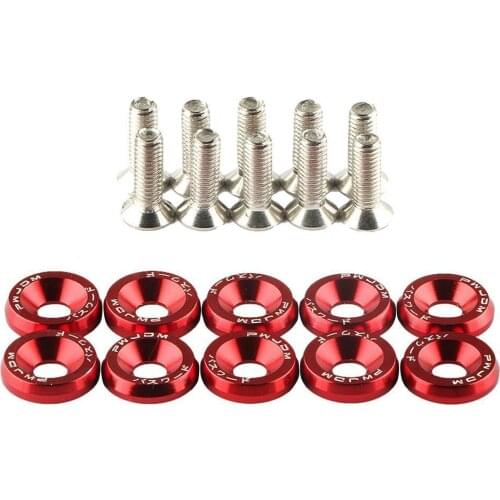 Car Modification M6 Washer Screw Jdm Fender Gasket Accumulator Protection Pad Bolt Fender Bumper License Plate Screw Decoration