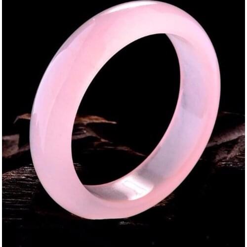 Natural Pink Chinese Jade Bracelet Bangle Jewellery Fashion Accessories Woman Size 54-64mm Round Bangle Ladies Jewelry