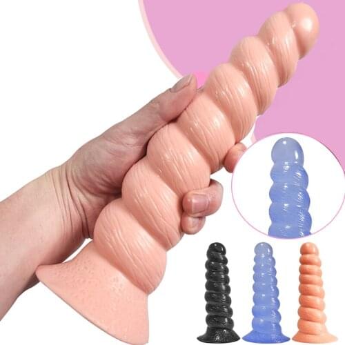 New Threaded Long Anal Beads Plug Big Dildo Butt Plug Prostate Massager SM couples flirting Anus Dilator masturbation adult Toy