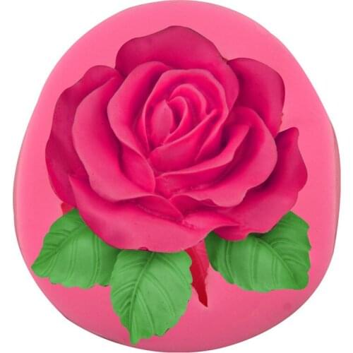 New Rose Flower Shape Silicone Fondant Soap 3D Cake Mold Cupcake Jelly Candy Chocolate Decoration Baking Tool Moulds