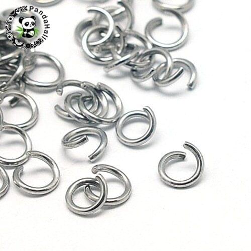 6mm 10g 304 Stainless Steel Jump Rings for Jewelry Making Inner Diameter: 4mm Fit DIY Findings Accessories supplies