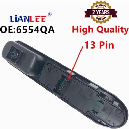 Top Sale Power Window switch Button Lift Glass Retro Foldable For Peugeot 207 207SW 207CC 6554.QA 6554QA 9654859677 Car Switch