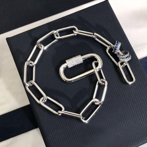 Hot brand top quality punk thick rectangular chain bracelet men and women rock gold holiday bracelet party banquet jewelry,pop