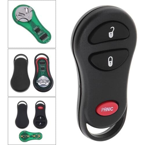 315MHz 2 + 1 Buttons Car Key Replacement Keyless Entry Remote Transmitter Key Fob with Chip GQ43VT17T for Dodge Chrysler