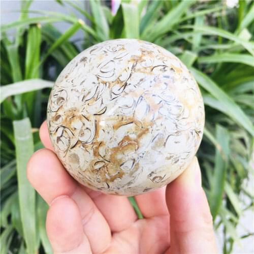 Natural quartz Stone Ball Crystal Sphere Decorative ball 50mm