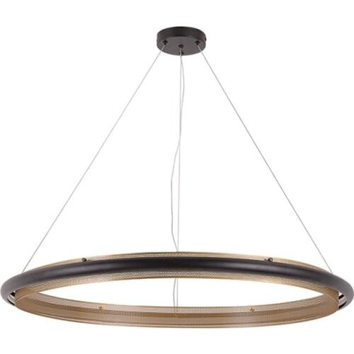 Postmodern light luxury circle art living room dining room bedroom study model room exhibition hall chandelier