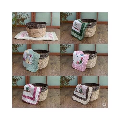 European-style pastoral small fresh and lovely quilted quilts for newborn children photography props layer mat mattress