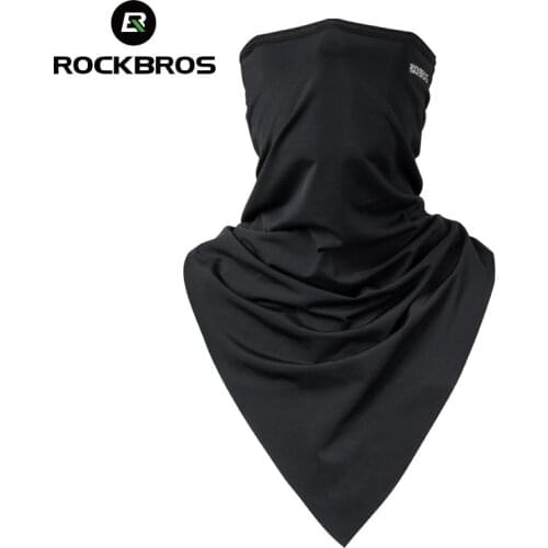 ROCKBROS Cycling Face Bandana Sunscreen Triangle Scarf Sport Moisture Wicking Breathable Running Fishing Motorcycle Headwear