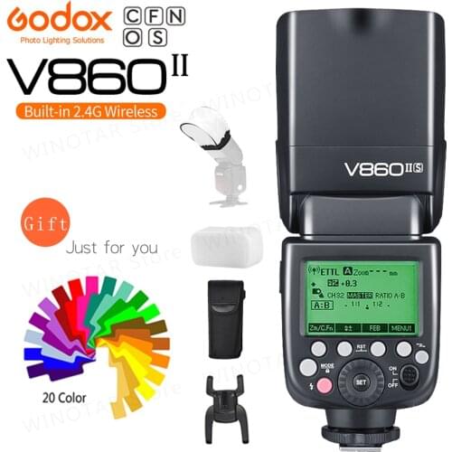 Godox V860II-S V860II-C 860II-N V860II-F V860II-O GN60 TTL HSS Li-ion Battery Speedlite Flash for Sony Nikon Canon Olympus Fuji