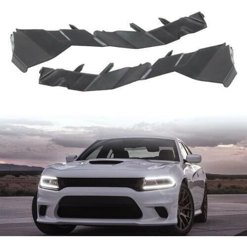 1Pair Car Left + Right Front Bumper Mount Retainer Support Bracket Holder For 2015-2021 Dodge Charger 68226532AA/68226533AA