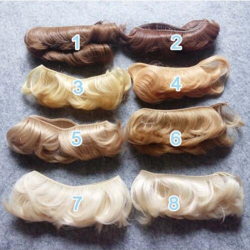1PCS/LOT Doll Accessories DIY BJD Wig Hair Fringe 5CM Short Hair For Doll Wigs