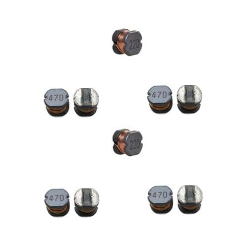 100Pcs SMD 5.8*5.2*4.5mm 1/1.5/2.2/3.3/4.7/6.8/10/15/22/33/47/68/100/220/330/470uH Chip Choke Coils Wire Wound Power Inductor