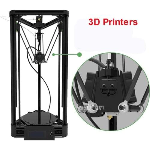100-240V 3d printer DIY injection version of delta parallel arm pulley version with warm bed and big power 360W 20-100mm/s