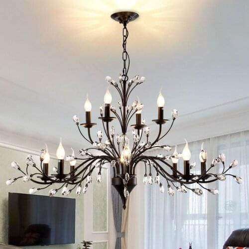 America antique branch chandelier lamp Loft iron Bar light E14 Indoor industrial lighting bedroom lamparas Kitchen Branch lights