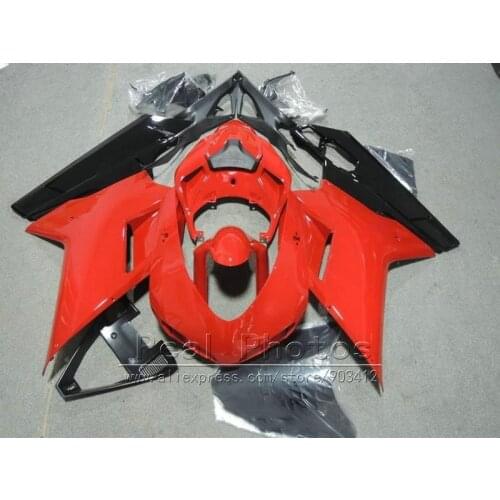 Free customize fairings for Ducati 848 1098 07 08 09 10 11 dark red black motorcycle fairing kit 848 1098 2007-2011 HZ12