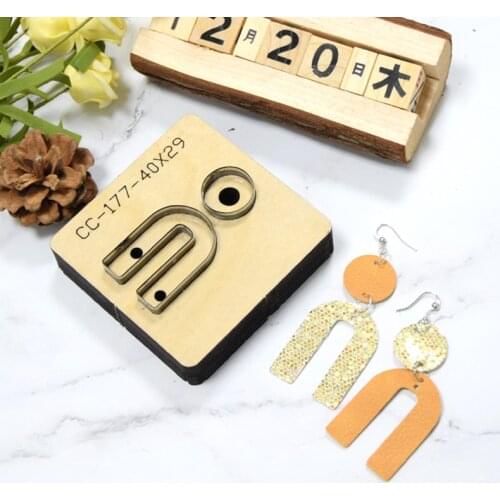 Leather Earring Cutting Die Wooden DIY Craft Laser Mold Handmade Leather Goods Dies Template Suitable For Die Cutting Machine
