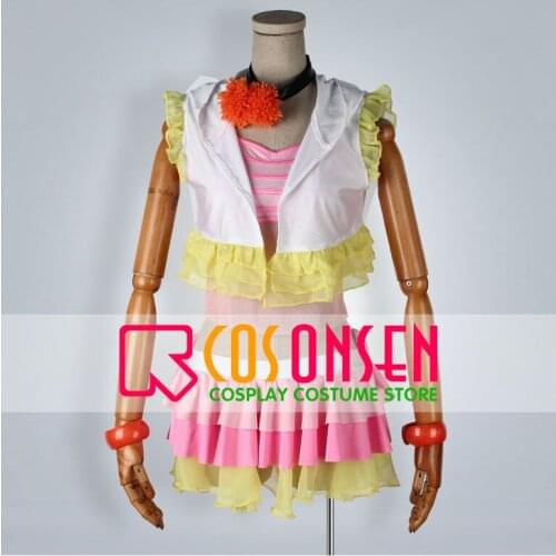 Love Live! Summer-colored Smile 1,2,Jump! Hanayo Koizumi Cosplay Costume All Size