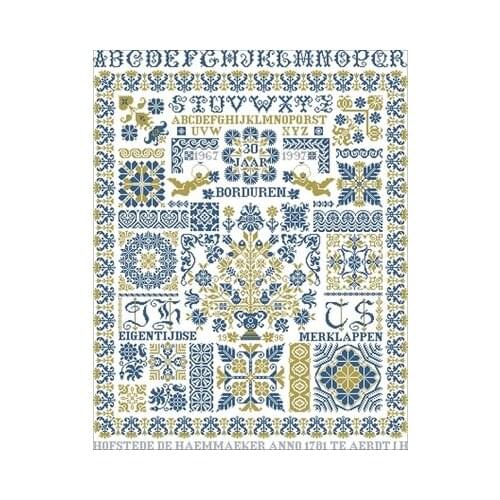 Magazine-Angels Garden Needlework,For Embroidery,DIY 14CT Unprinted Arts Cross stitch kits Set Cross-Stitching Home Decor