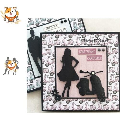 Man Woman Character Metal Cutting Dies Scrapbooking Stencil Decorative Craft Embossing Die Cuts Card Making New Dies For 2019