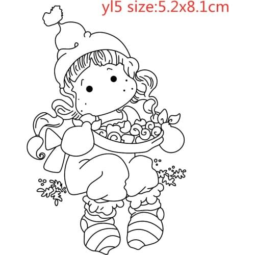 Yulan Girl Metal Cutting Dies And Stamps Dies For Scrapbooking Album Embossing New Dies For