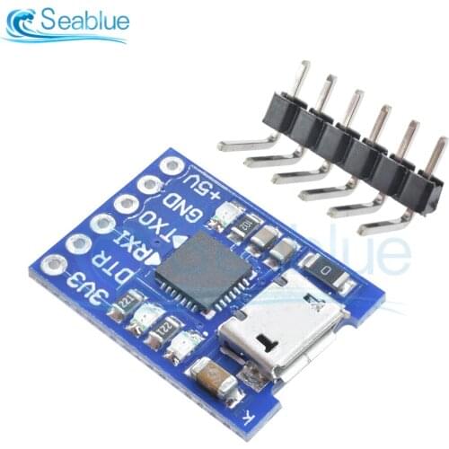 Micro USB 6Pin Serial Converter STC CP2102 USB 2.0 To UART TTL Adapter Module For Replace FT232 With Pins