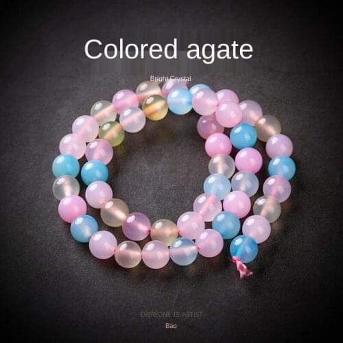 Morgan Color Agate Scattered Beads DIY Handmade Delivery Beaded Locity Chain Parts Material charms for bracelets wholesale