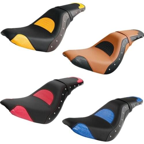 Motorcycle Rider Driver Passenger Seat Fit For Harley Heritage Softail Deluxe FLDE FLHCS FLHC 18-20