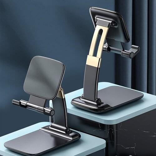Desk Phone Holder For iPhone iPad Tablet Adjustable Foldable Phone Desktop Holder Stand Portable Mobile Bracket