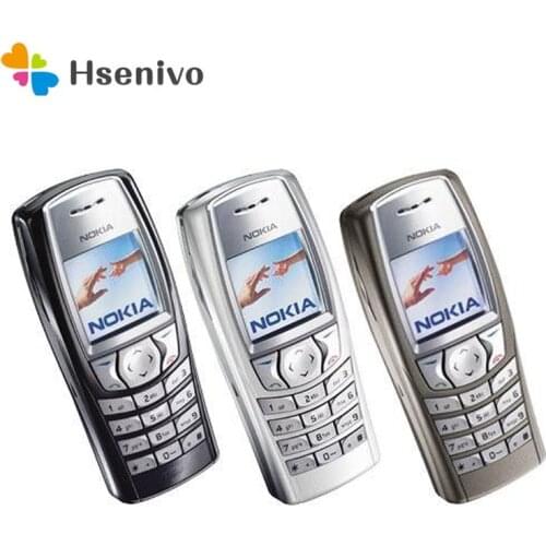 Nokia 6610i Refurbished-Original Unlocked GSM Bar Mobile phone Suppport English/Russian/Arabic Keyboard 1 year Warranty
